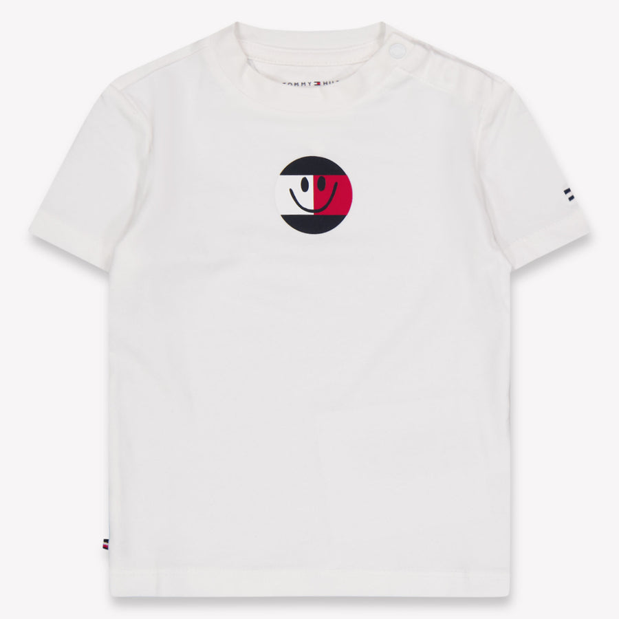 Tommy Hilfiger Baby Unisex T-Shirt In Wit