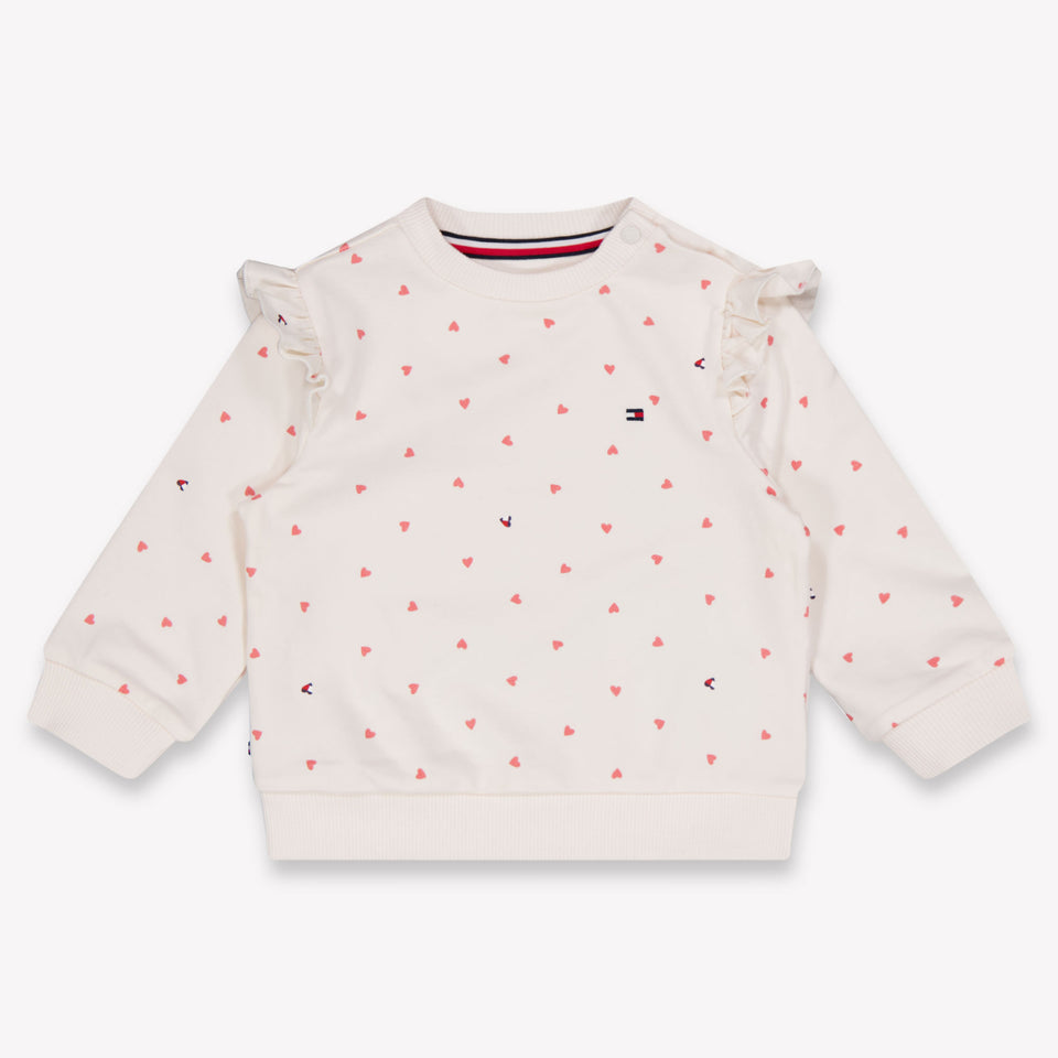 Tommy Hilfiger Baby Meisjes Trui In Off White