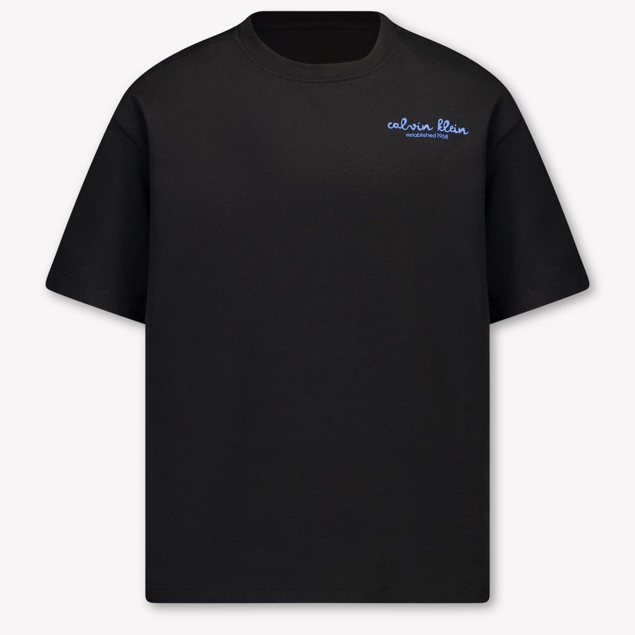Calvin Klein Kinder Jongens T-Shirt In Zwart