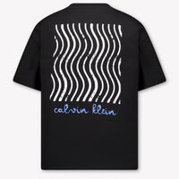 Calvin Klein Kinder Jongens T-Shirt In Zwart