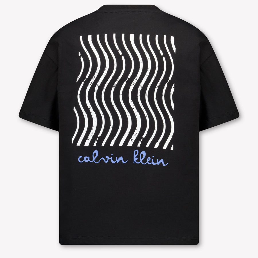 Calvin Klein Kinder Jongens T-Shirt In Zwart