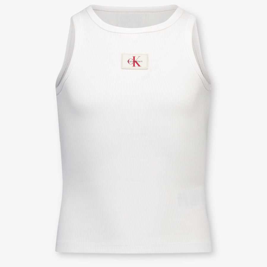 Calvin Klein Kinder Meisjes T-Shirt In Wit