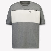 Calvin Klein Kinder Jongens T-Shirt In Grijs