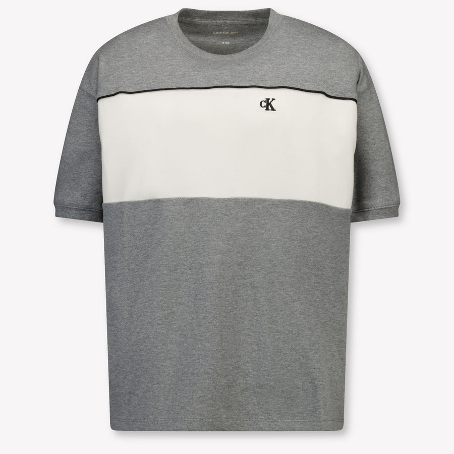Calvin Klein Kinder Jongens T-Shirt In Grijs
