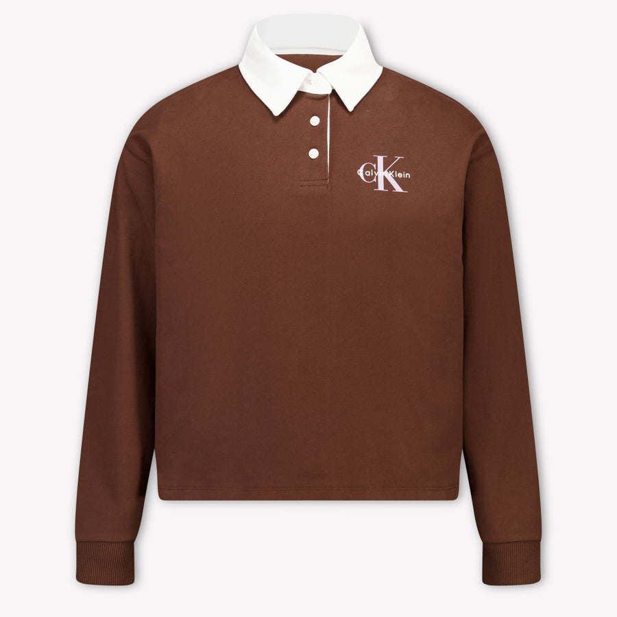 Calvin Klein Girls Sweater in Brown