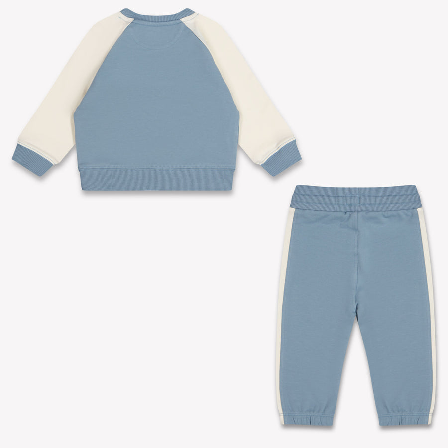 Calvin Klein Baby Unisex Joggingpak In Licht Blauw