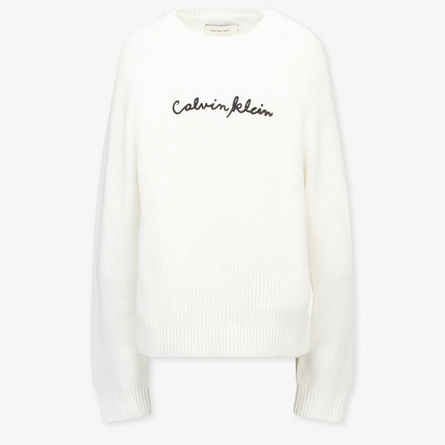 Calvin Klein Girls Sweater in White