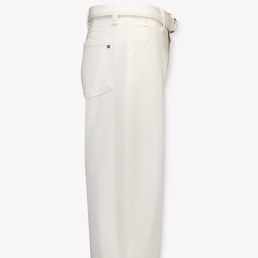 Tommy Hilfiger Kinder Meisjes Broek In Off White