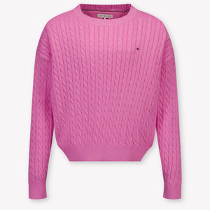 Tommy Hilfiger Kinder Meisjes Trui In Fuchsia