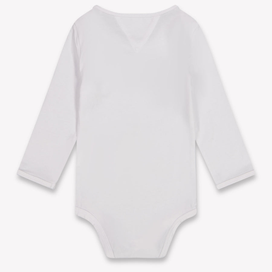 Tommy Hilfiger Baby Unisex Rompertje In Wit