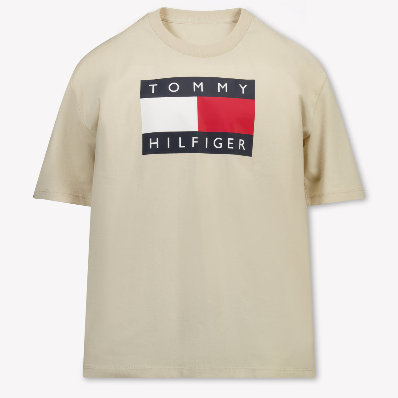 Tommy Hilfiger Kinder Jongens T-Shirt In Beige