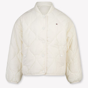 Tommy Hilfiger Kinder Meisjes Tussenjas In Off White