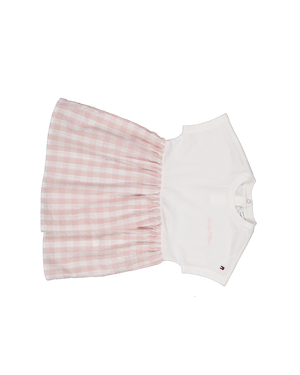 Tommy Hilfiger Baby Meisjes Jurk In Licht Roze