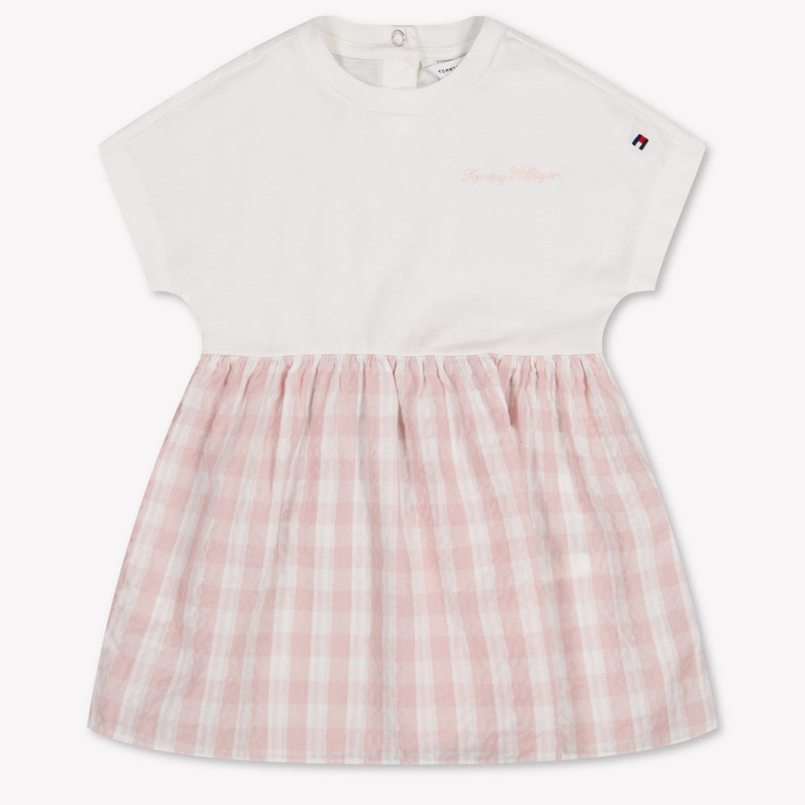 Tommy Hilfiger Baby Meisjes Jurk In Licht Roze