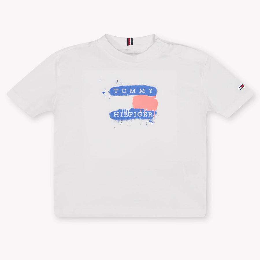 Tommy Hilfiger Baby Jongens T-Shirt In Wit