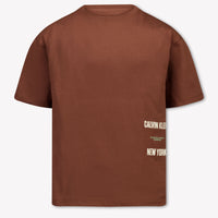 Calvin Klein Boys T-Shirt in Brown