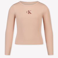 Calvin Klein Girls T-Shirt in Light Pink