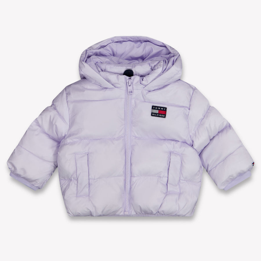 Tommy Hilfiger Baby Meisjes Winterjas In Lila