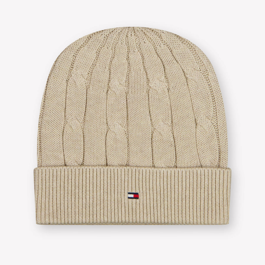 Tommy Hilfiger Kinder Unisex Muts In Beige