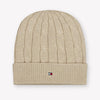 Tommy Hilfiger Kinder Unisex Muts In Beige