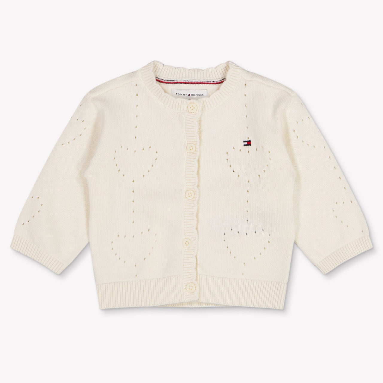 Tommy Hilfiger Baby Meisjes Vest In Off White