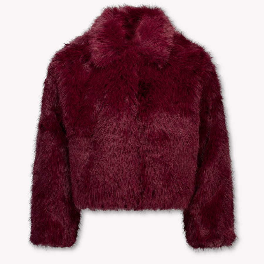 Tommy Hilfiger Kinder Meisjes Faux Fur Jassen In Bordeaux