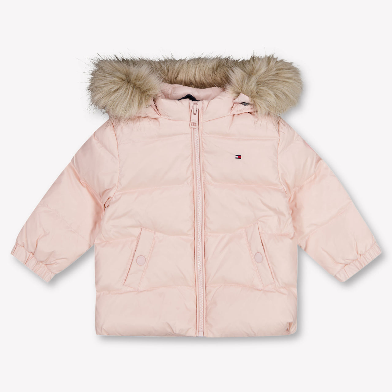 Tommy Hilfiger Baby Meisjes Winterjas In Licht Roze