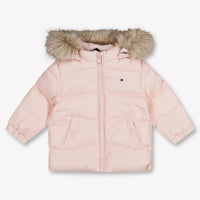 Tommy Hilfiger Baby Meisjes Winterjas In Licht Roze