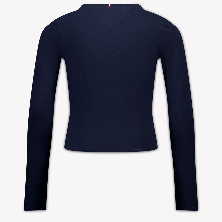 Tommy Hilfiger Kinder Meisjes T-Shirt In Navy
