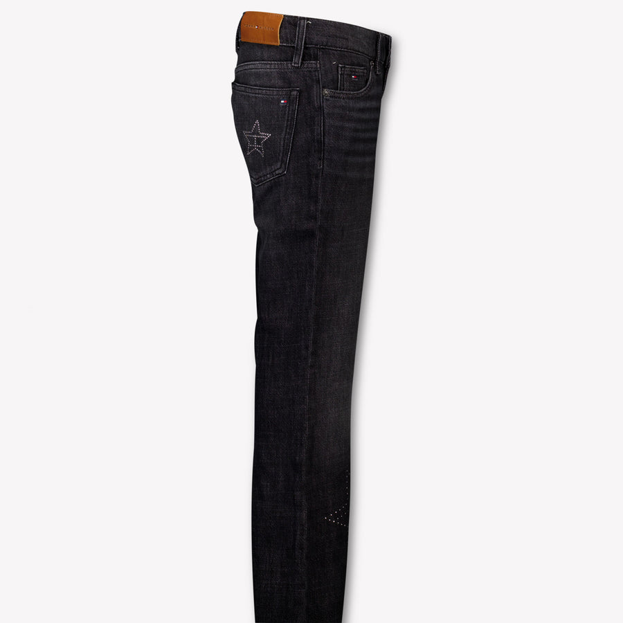 Tommy Hilfiger Kinder Meisjes Jeans In Zwart