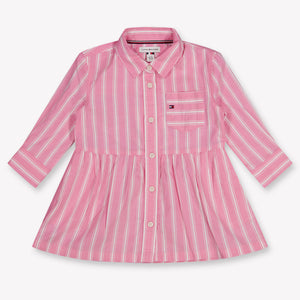 Tommy Hilfiger Baby Meisjes Jurk In Roze