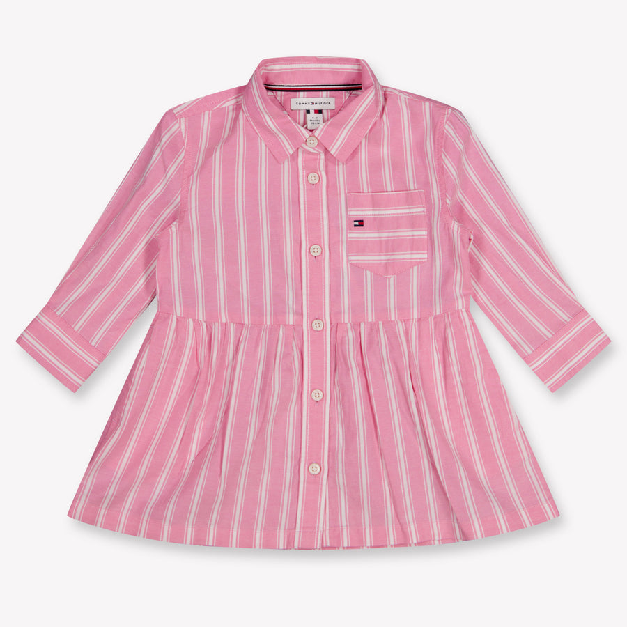 Tommy Hilfiger Baby Meisjes Jurk In Roze