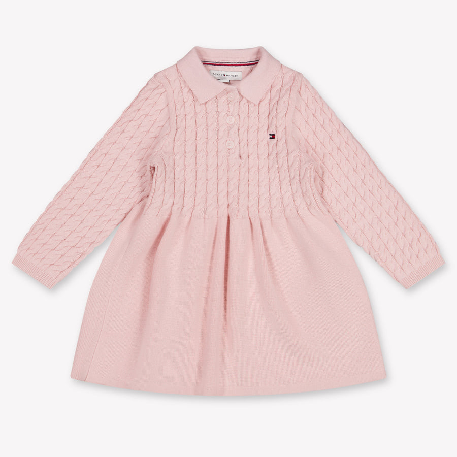 Tommy Hilfiger Baby Meisjes Jurk In Licht Roze