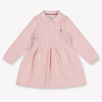 Tommy Hilfiger Baby Meisjes Jurk In Licht Roze