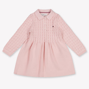 Tommy Hilfiger Baby Meisjes Jurk In Licht Roze