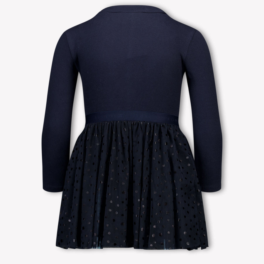 Tommy Hilfiger Kinder Meisjes Jurk In Navy