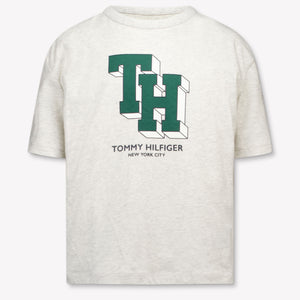 Tommy Hilfiger Kinder Jongens T-Shirt In Grijs