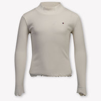 Tommy Hilfiger Kinder Meisjes T-Shirt In Off White