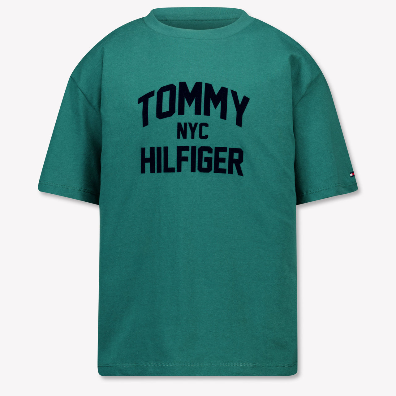 Tommy Hilfiger Kinder Jongens T-Shirt In Donker Groen