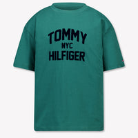 Tommy Hilfiger Kinder Jongens T-Shirt In Donker Groen