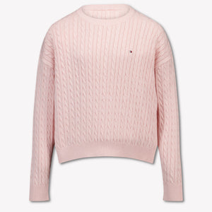 Tommy Hilfiger Kinder Meisjes Trui In Licht Roze