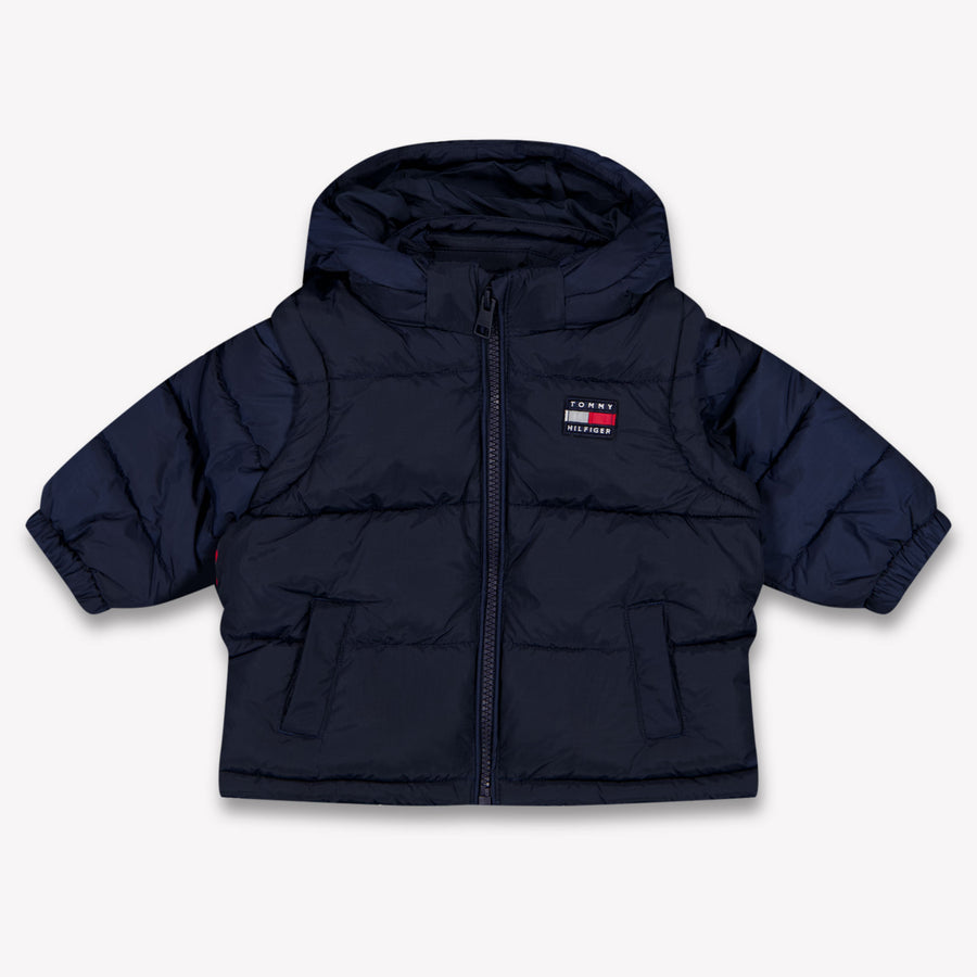 Tommy Hilfiger Baby Unisex Winter coat In Navy