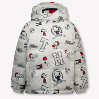 Tommy Hilfiger Kinder Unisex Winterjas In Off White