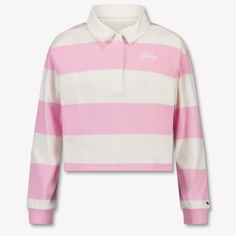 Tommy Hilfiger Kinder Meisjes T-Shirt In Licht Roze