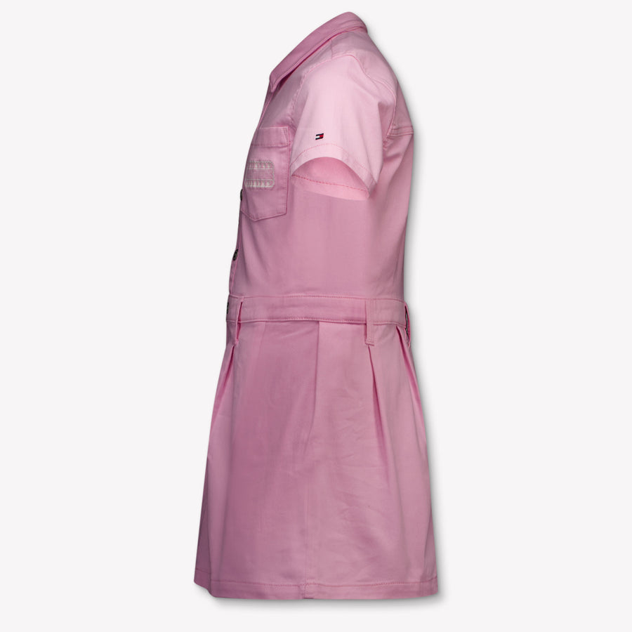 Tommy Hilfiger Kinder Meisjes Jurk In Licht Roze