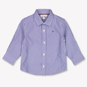 Tommy Hilfiger Baby Jongens Blouse In Cobalt Blauw