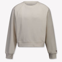 Tommy Hilfiger Kinder Filles Pull en blanc cassé