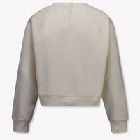 Tommy Hilfiger Kinder Filles Pull en blanc cassé