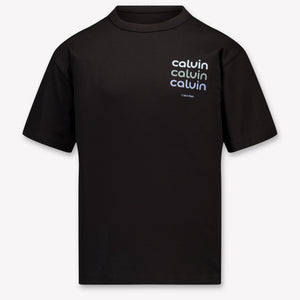 Calvin Klein Kinder Garçons T-Shirt In Noir