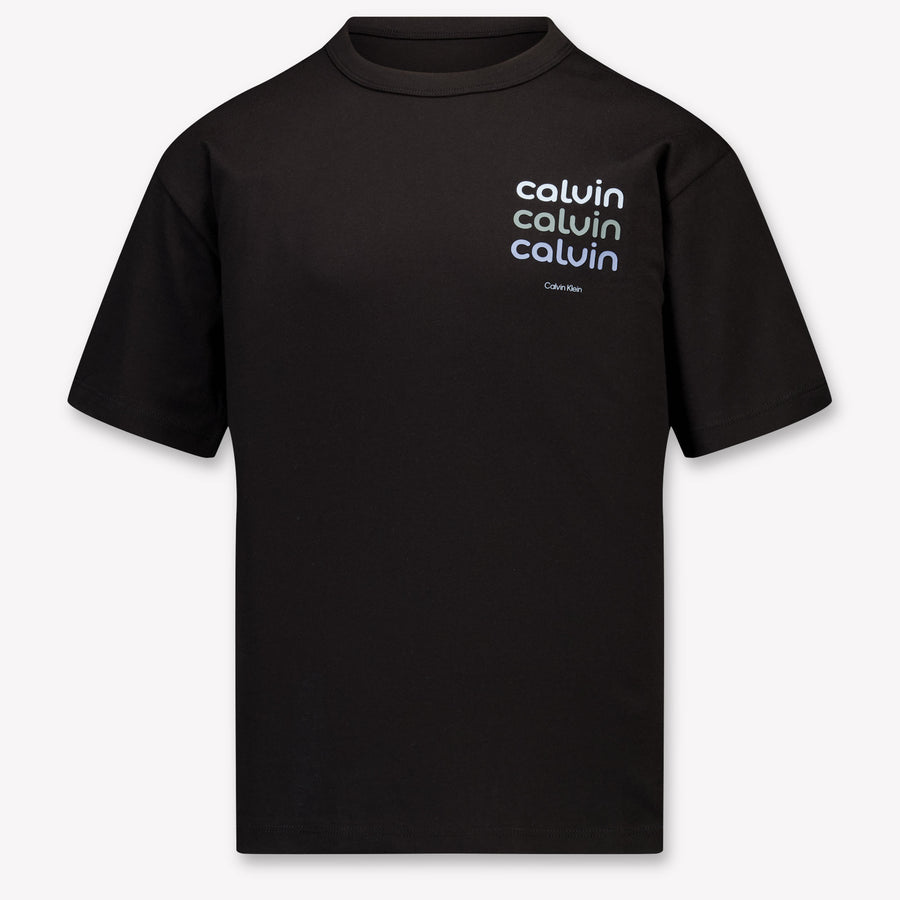 Calvin Klein Kinder Garçons T-Shirt In Noir